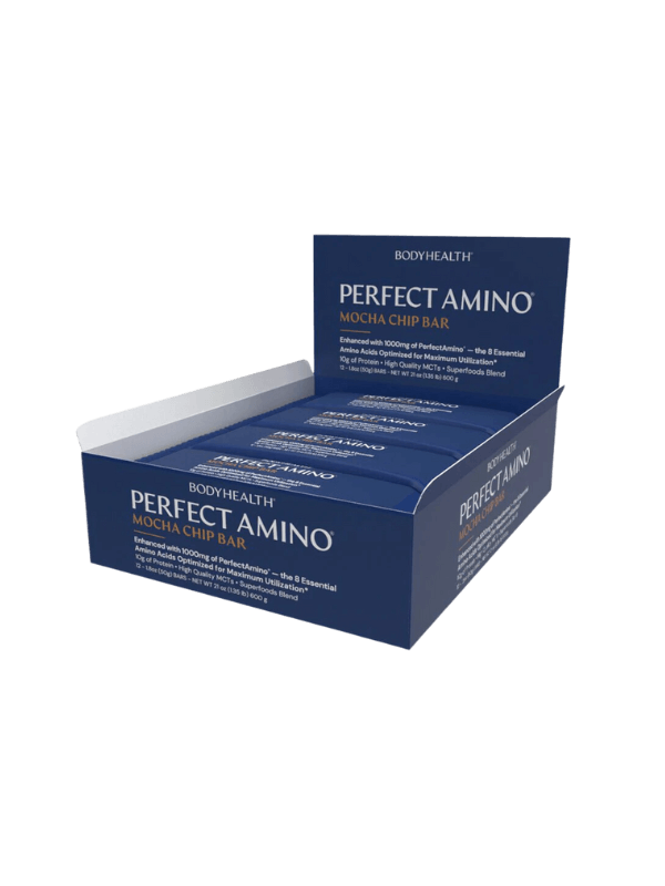 PerfectAmino Mocha Chip Bar- Box Of 12