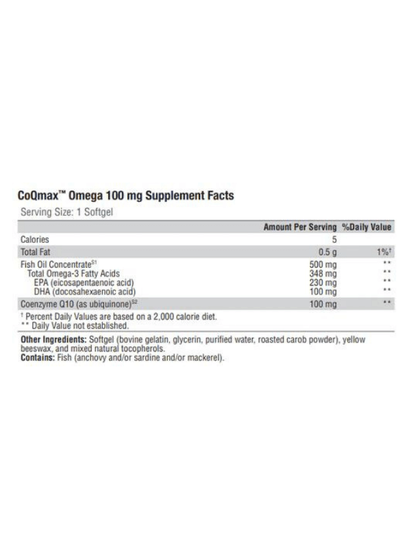 Vibrant CoQMax Omega 100mg 60ct