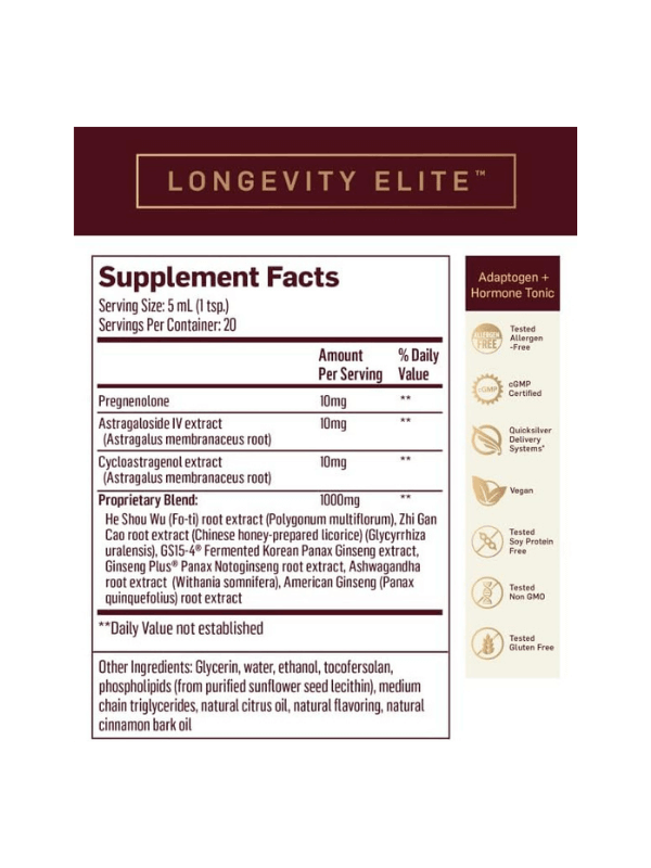 Longevity Elite + (Quicksilver)
