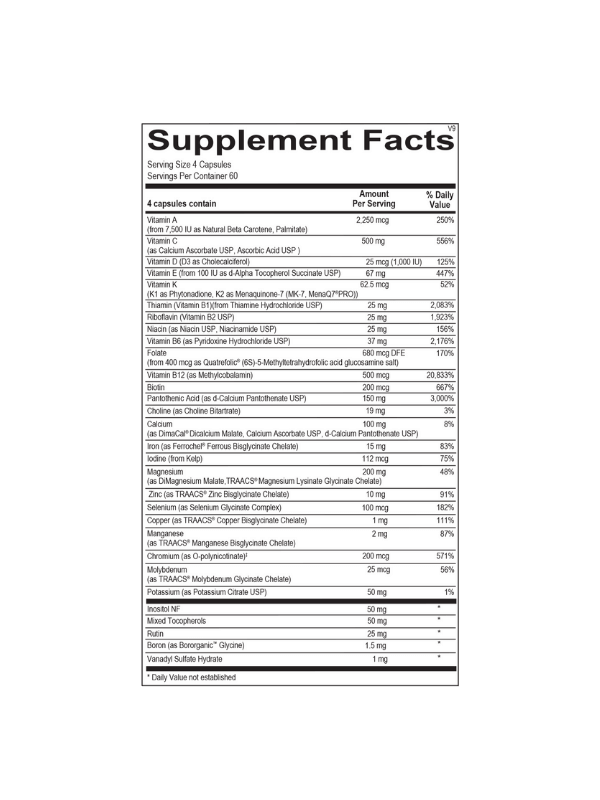 Vibrant Multivitamin with Iron 240ct