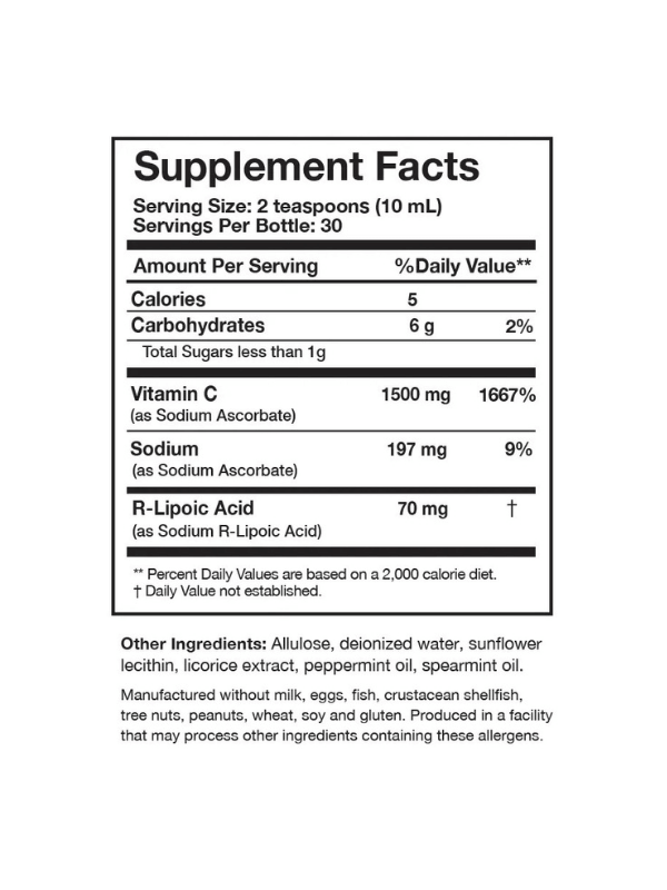 C-RLA Liposomal Vitamin C and R-Lipoic Acid